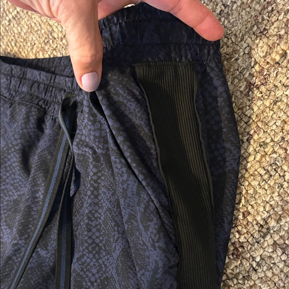 Athleta Navy Patterned Joggers - Picture 3 of 5